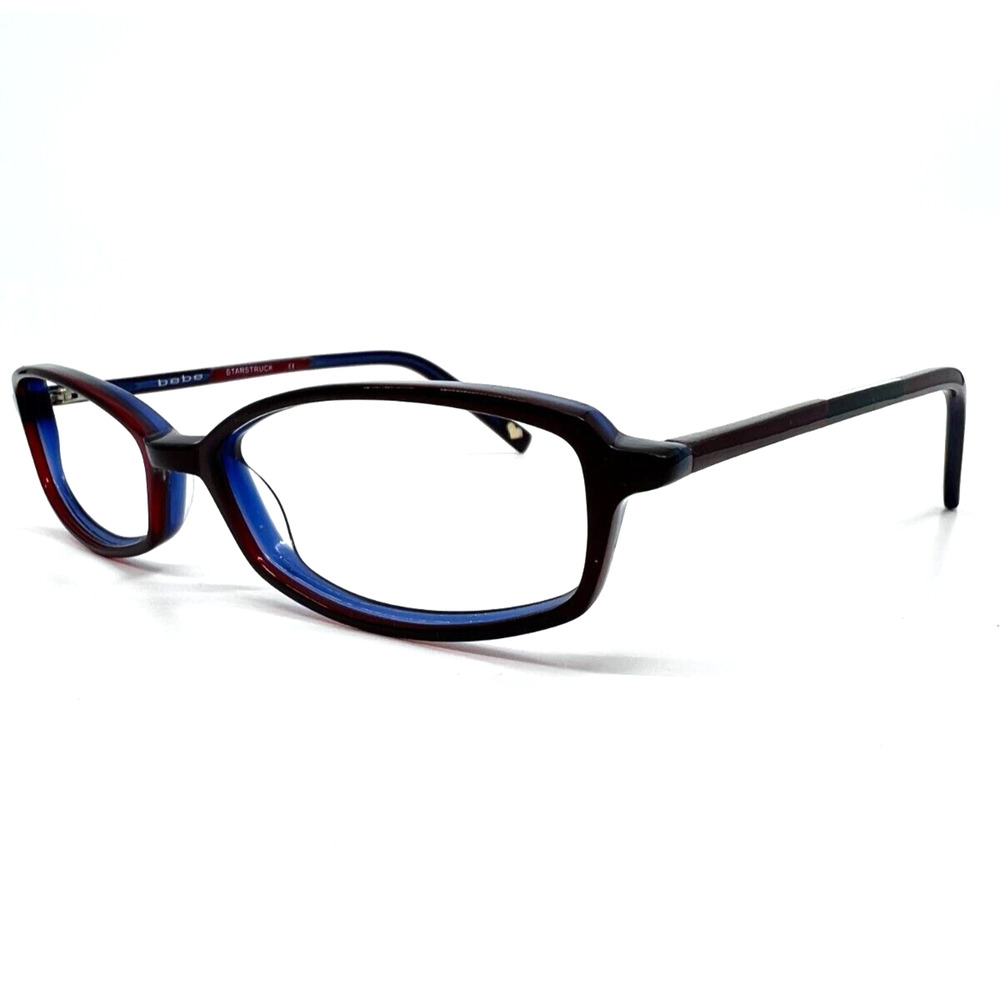 Bebe Eyeglasses Frames Kids House Red Rectangle 49-15-130mm H8642